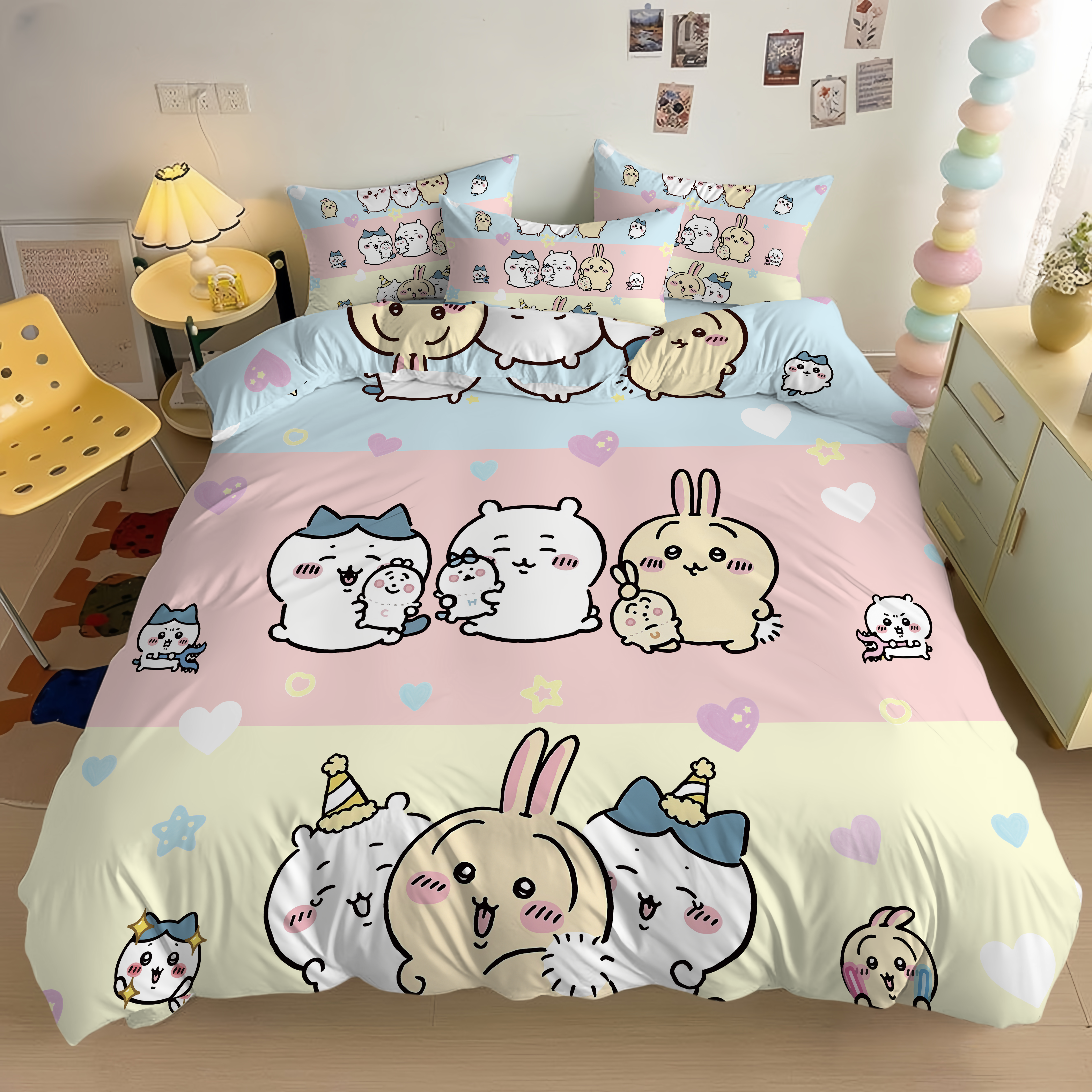 乌萨奇加厚加绒四件套三件套