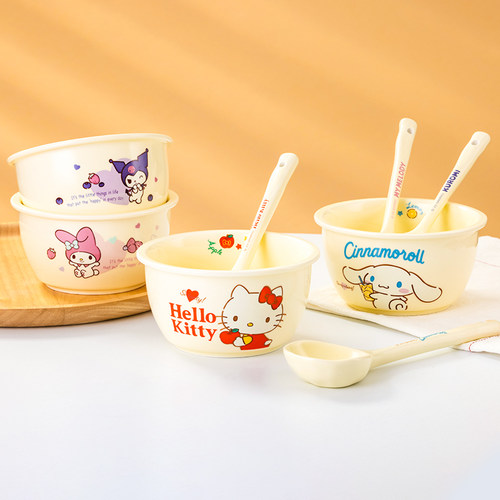 hellokitty陶瓷碗三丽鸥餐具