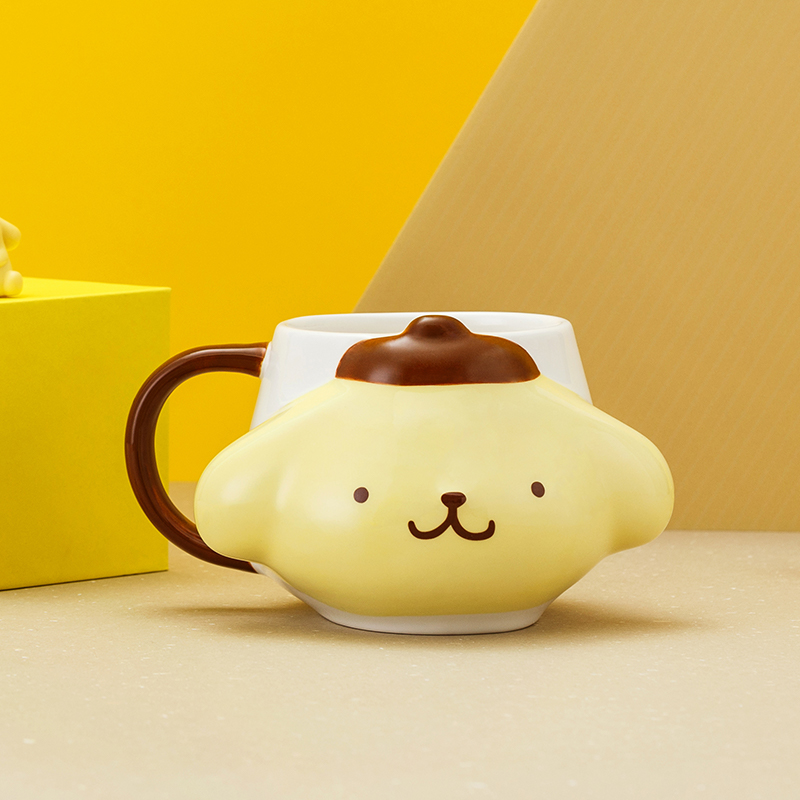 三丽鸥布丁狗水杯家用陶瓷马克杯高颜值早餐杯儿童杯子生日礼物女