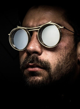 镂空欧美蒸汽朋克眼镜船长系列