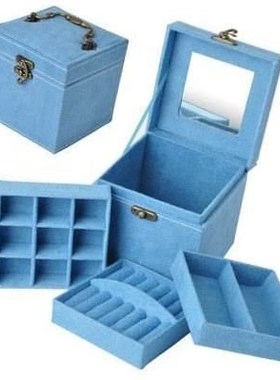 Princess style vintage flannelette small jewelry box ear