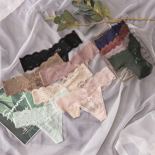 Sexy Lace T Pants Panties Low Waist Ladies Thongs