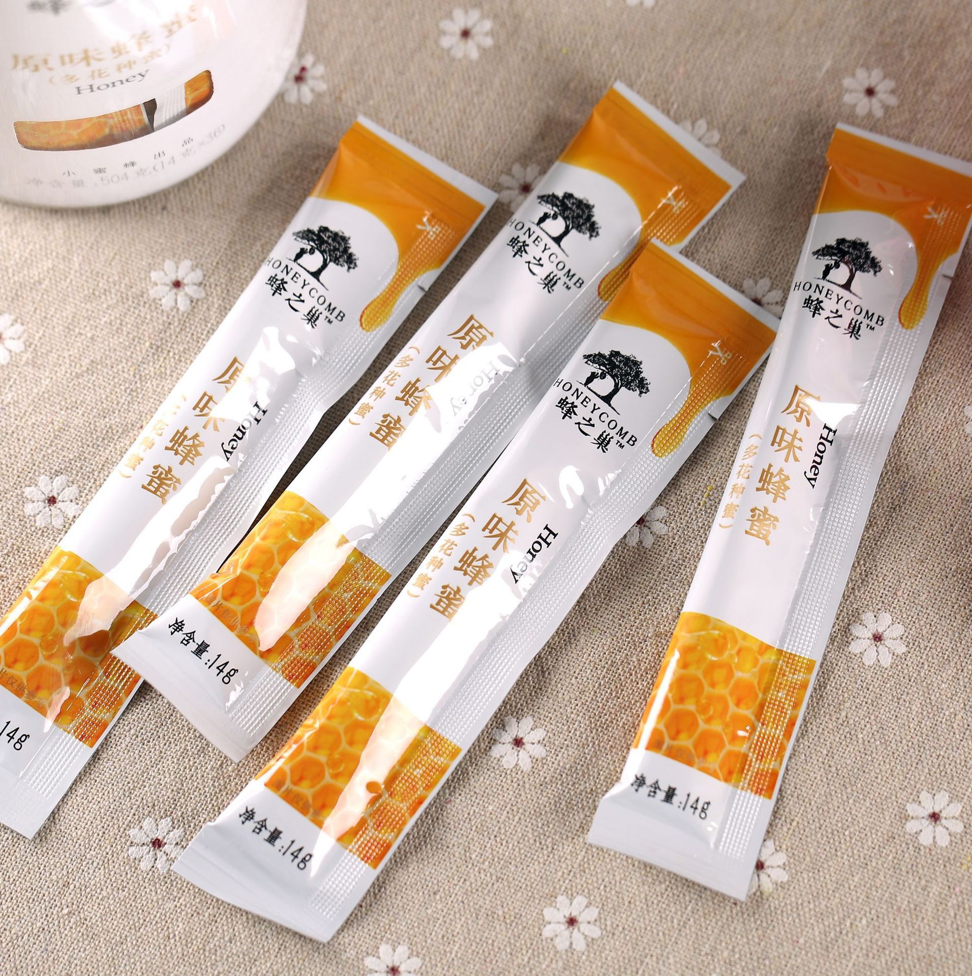 蜂之巢蜂蜜小包装纯正天然便携袋装条装独立果味成熟土蜂蜜百花蜜