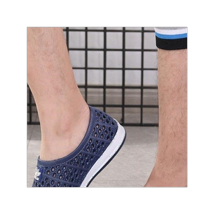 拖鞋男士雨季网面洞洞鞋韩版沙滩鞋鸟巢凉鞋塑料透气防滑防水拖鞋