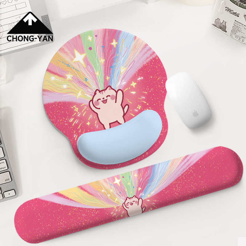 护腕鼠标垫电脑键盘桌面办公滑鼠