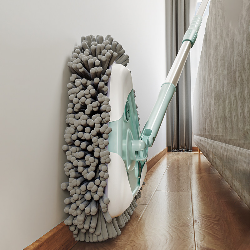 三角拖把家用天花洁清神器面除尘保洁懒人板擦墙柜子棚顶墙砖171