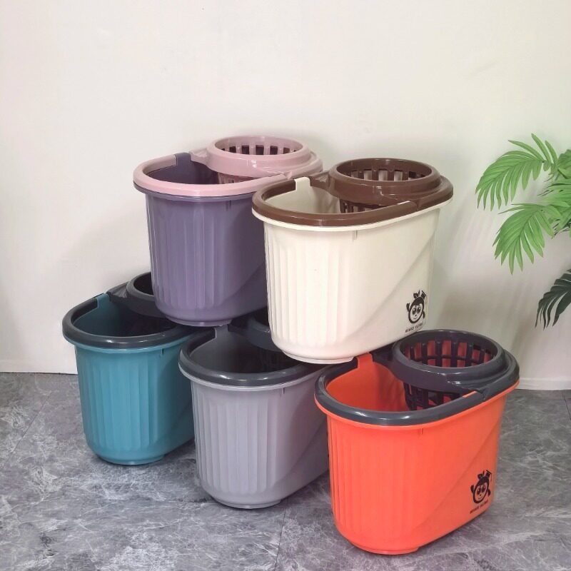 塑料桶带滑轮沥水桶拖把桶