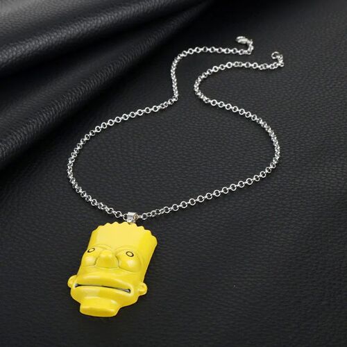 Anime Cosplay The Simpsons Pendant Necklace Keychain