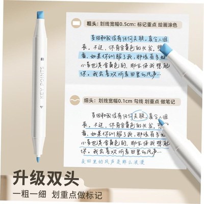 Color highlighter a set of 10 color marker pens萤光记号笔