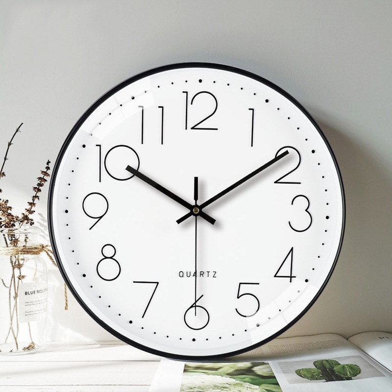 12 inches silent wall clock bedroom living room colorful