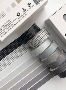 5Rolls/box Solid Color Washi Tape Set Decorative Masking Tap