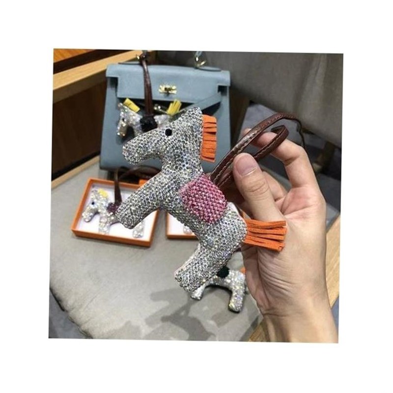Diamondencrusted pony bag pendant highgrade pendant car ke