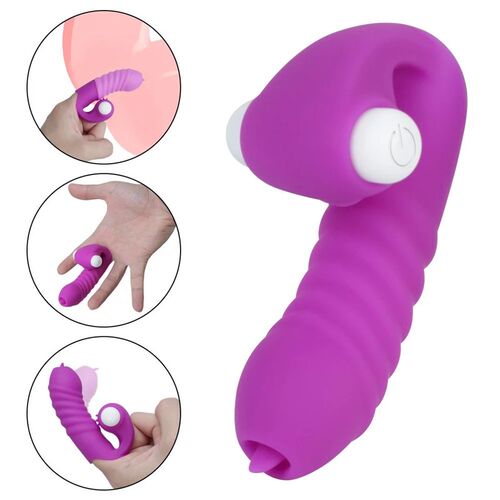 Strapon Finger Sleeve Vibrators For Women Clitoris Stimulato