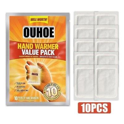10Pcs Hot Warmer Body Heat Sticker Hand Stick Patches Foot