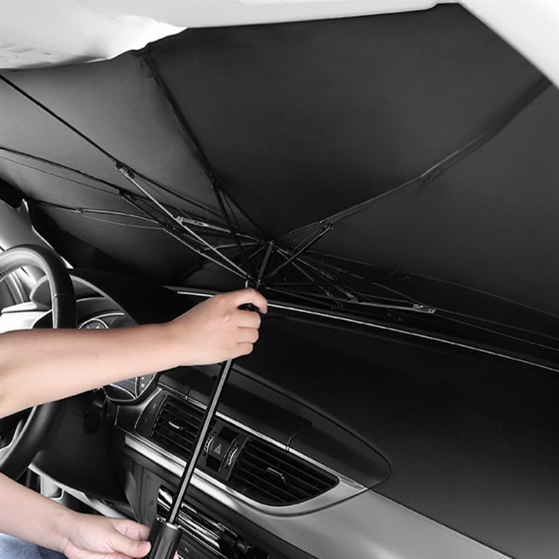 Car Windshield Sunshade Umbrella Type Sun Shade for Car Wind