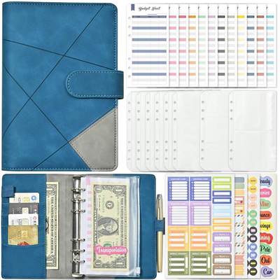 A6 novel money saving book cash budget wallet binder