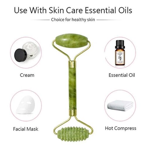 Natural Jade Roller Massager for Face Body Back Foot Massage