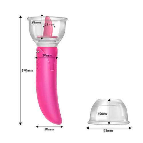Tongue Licking Pump Clitoris Gspot Vibrator Dildo Vibrator