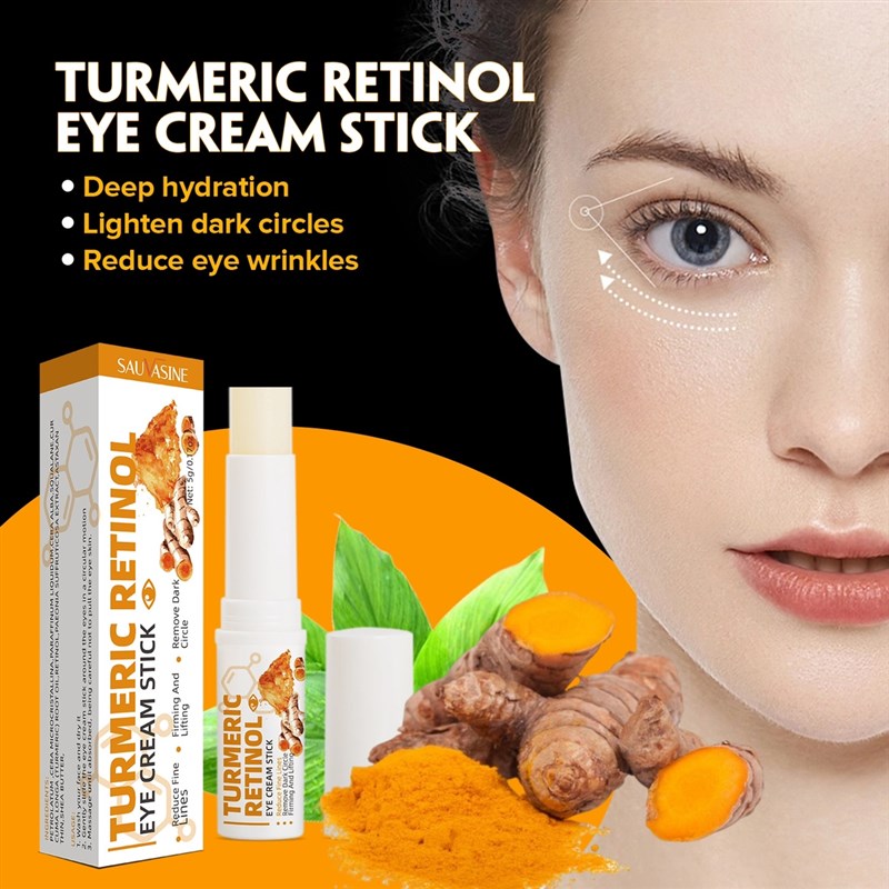 Turmeric Eye Cream Stick Removal Fat Granules Brightening Ey