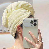 干发帽双层加厚2025新款 女士超强吸水速干浴帽洗头擦头发包头毛巾