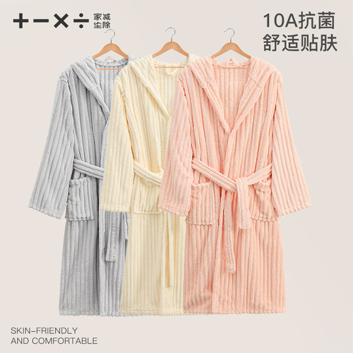 秋冬新款加厚浴袍吸水速干