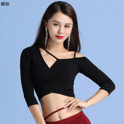 2026新款春夏肚皮舞练功上衣性感
