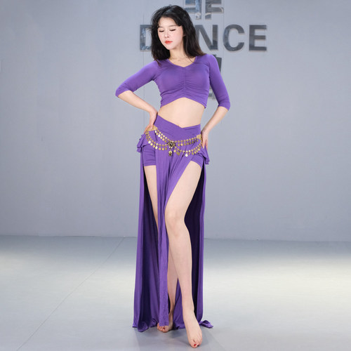 2026新款春夏莫代尔大码东方舞肚皮舞练习表演练功服裙子