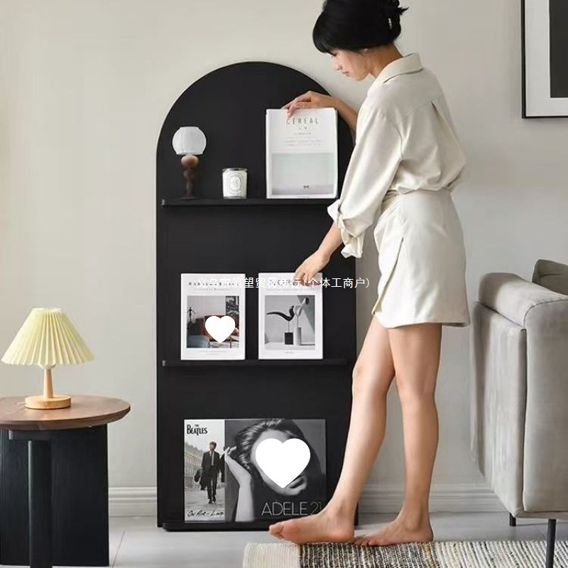 中古书架ins落地靠墙置物架儿童绘本架艺术展示报刊架杂志架 - 封面