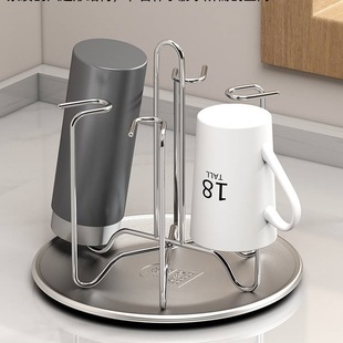 杯子沥水架倒挂茶杯收纳置物架子宝宝奶瓶沥水架晾干304不锈钢