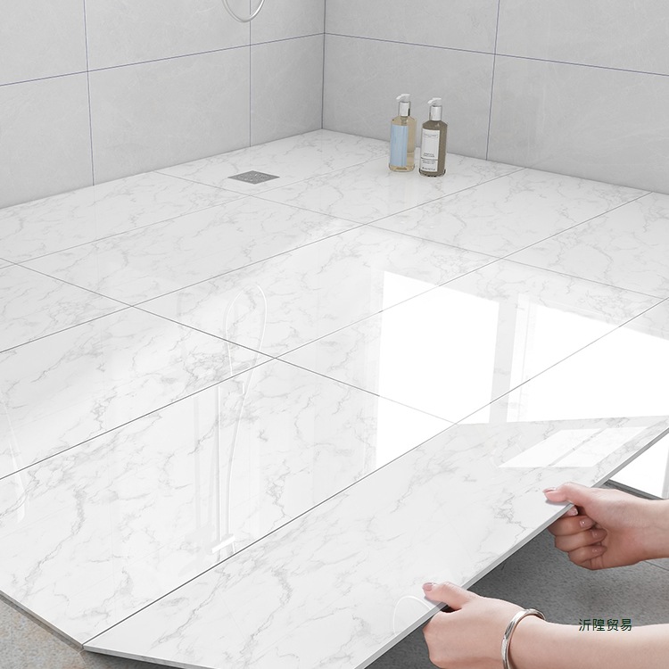 卫生间地板贴自粘防水防滑瓷砖地面翻新改造地贴厨房浴室地板