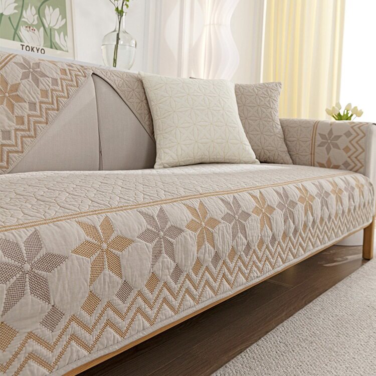 沙发垫全棉四季通用防滑纯棉布艺坐垫简约现代2025皮沙发套罩盖布