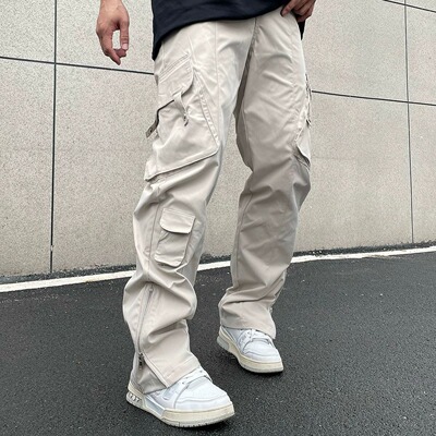 Tim Peake美式高街vibe机能拉链工装裤男女宽松直筒休闲长裤D179