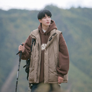 Tim 棉马甲棉服男保暖宽松坎肩棉衣M07 Peake日系cityboy工装