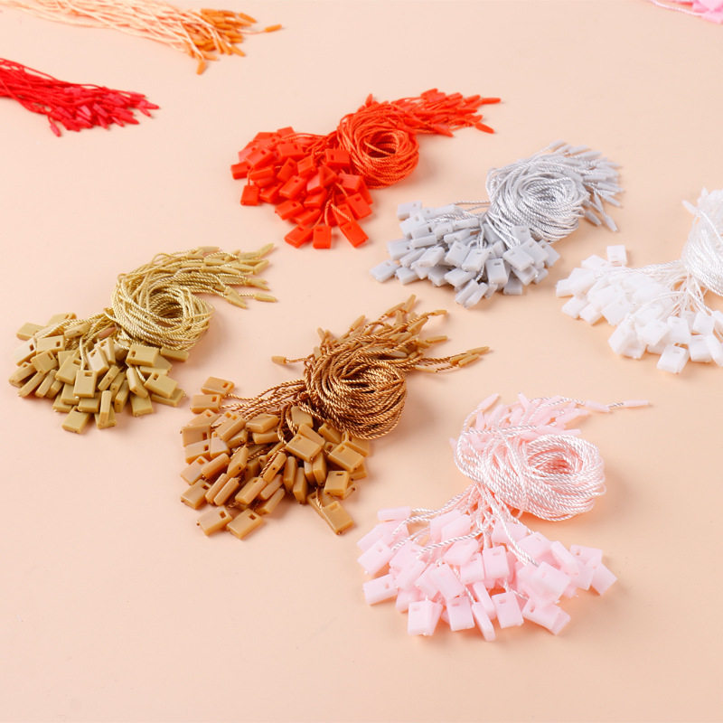 服装吊粒涤纶尼龙吊牌线T恤吊粒 塑料小方块吊粒通用衬衣小方吊粒