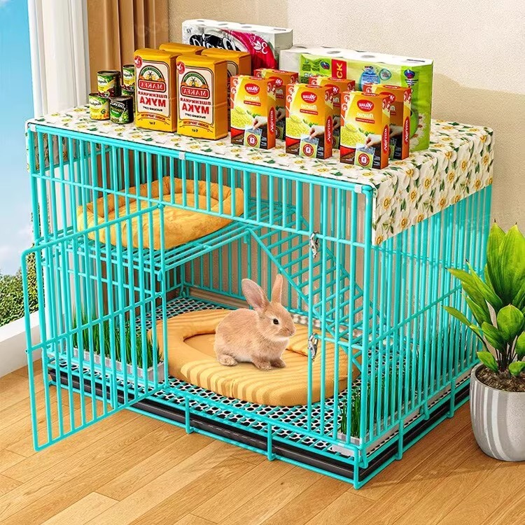 兔笼子家用大号室内自动清粪带厕所别墅荷兰猪侏儒兔铁丝网小宠物