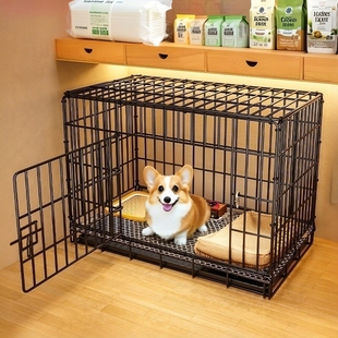 狗笼子家用室内宠物狗狗笼子专用超大号柯基犬笼子带厕所可折叠