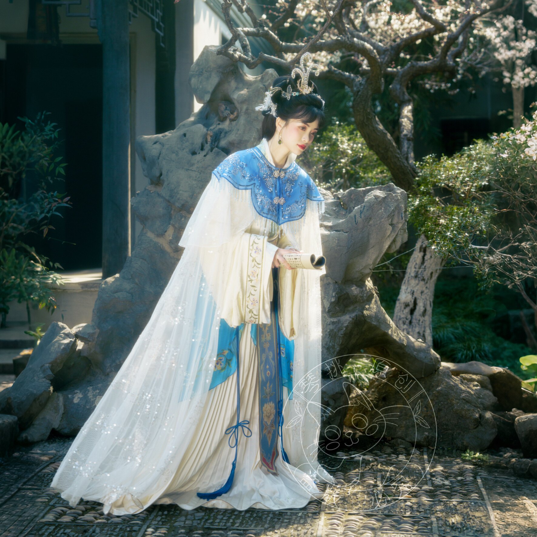 琴挑宋制【绮罗香】【全套链接】仕女图红楼梦绢人系列