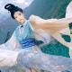 嫦娥神仙服大袖 画像砖复原中秋款 襦半臂破裙 青女 琴挑南北朝