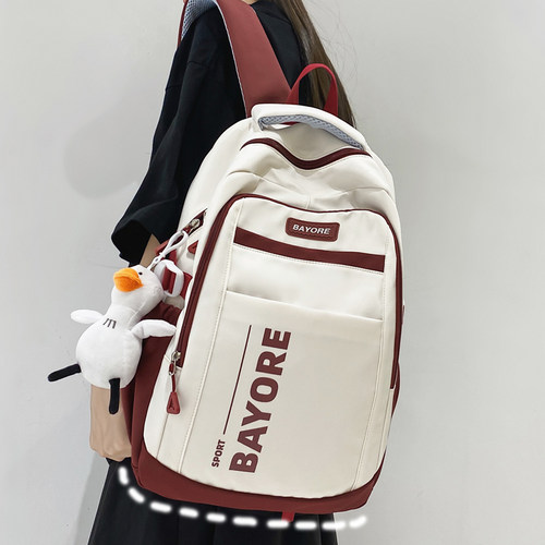 做工好面料厚容量大学生书包