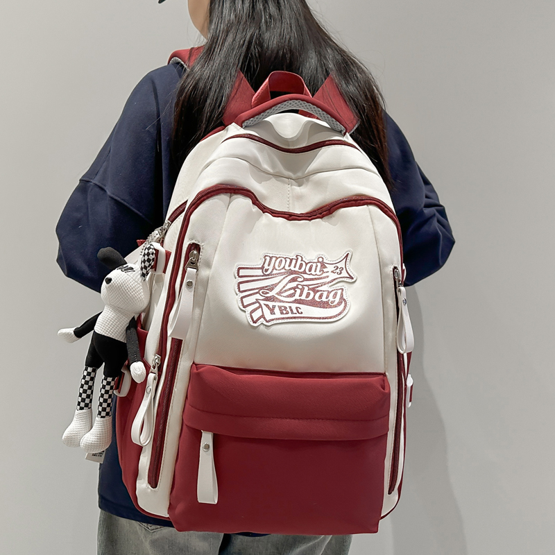 做工好面料厚容量大学生书包