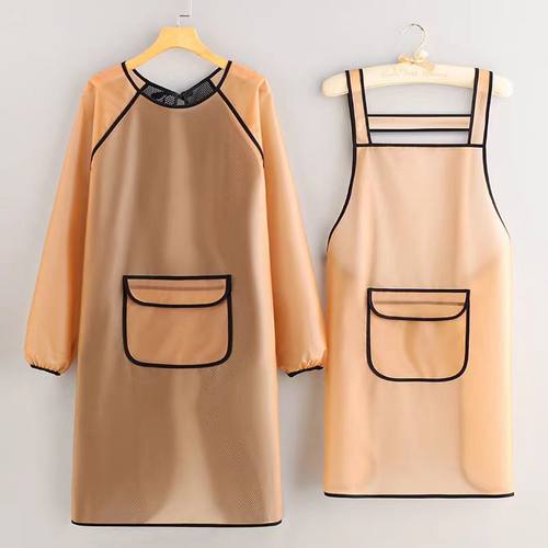 夕嫣雪TPU防水防油免洗围裙罩衣