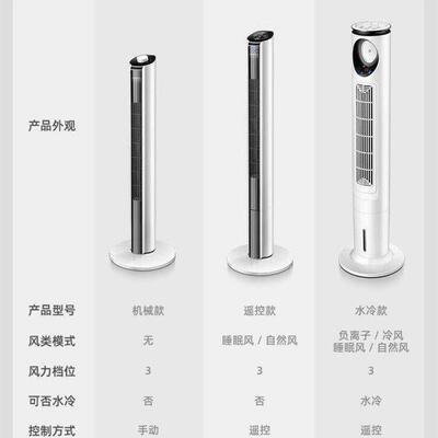 冷风扇小型学生宿舍夹扇床头电扇落地扇家用遥控机械式塔扇立式无