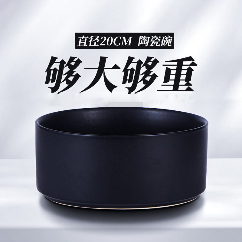 陶瓷猫碗水碗狗碗保护颈椎防打翻