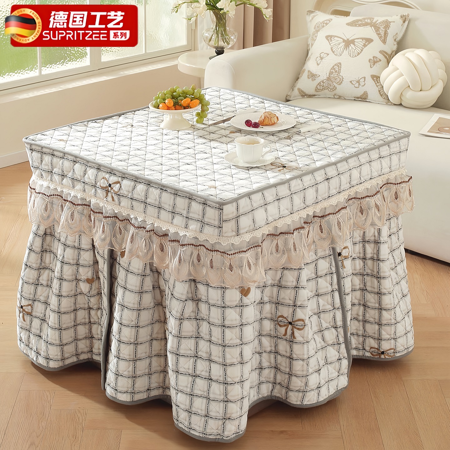 烤火桌子罩套可拆洗烤火被取暖桌罩烤火罩2025新款烤火布家用四方