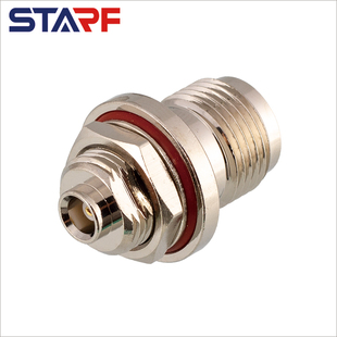 SL100040同轴TNC-K母转MCX母显控主机接收机面板差分天线转接头