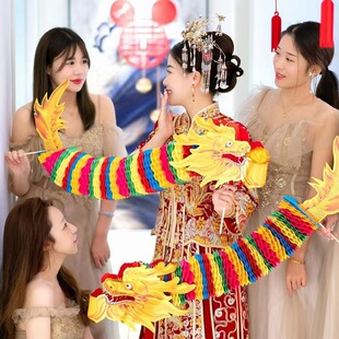 2026新年过年纸蛇年春节元旦家用非遗国潮蜂窝舞龙舞狮灯笼装饰礼