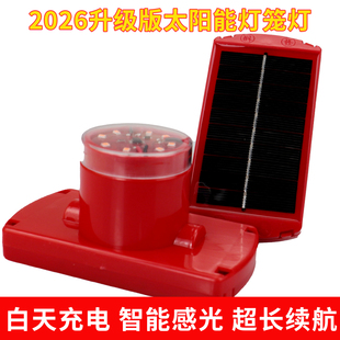 2026新款太阳能灯笼户外防水LED灯装饰灯泡灯笼专用感光led灯笼灯