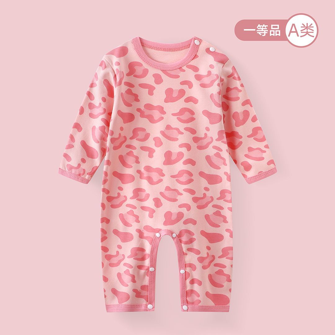 新生幼儿婴儿纯棉哈衣保暖连体衣秋冬款宝宝睡衣满月衣服儿童内衣