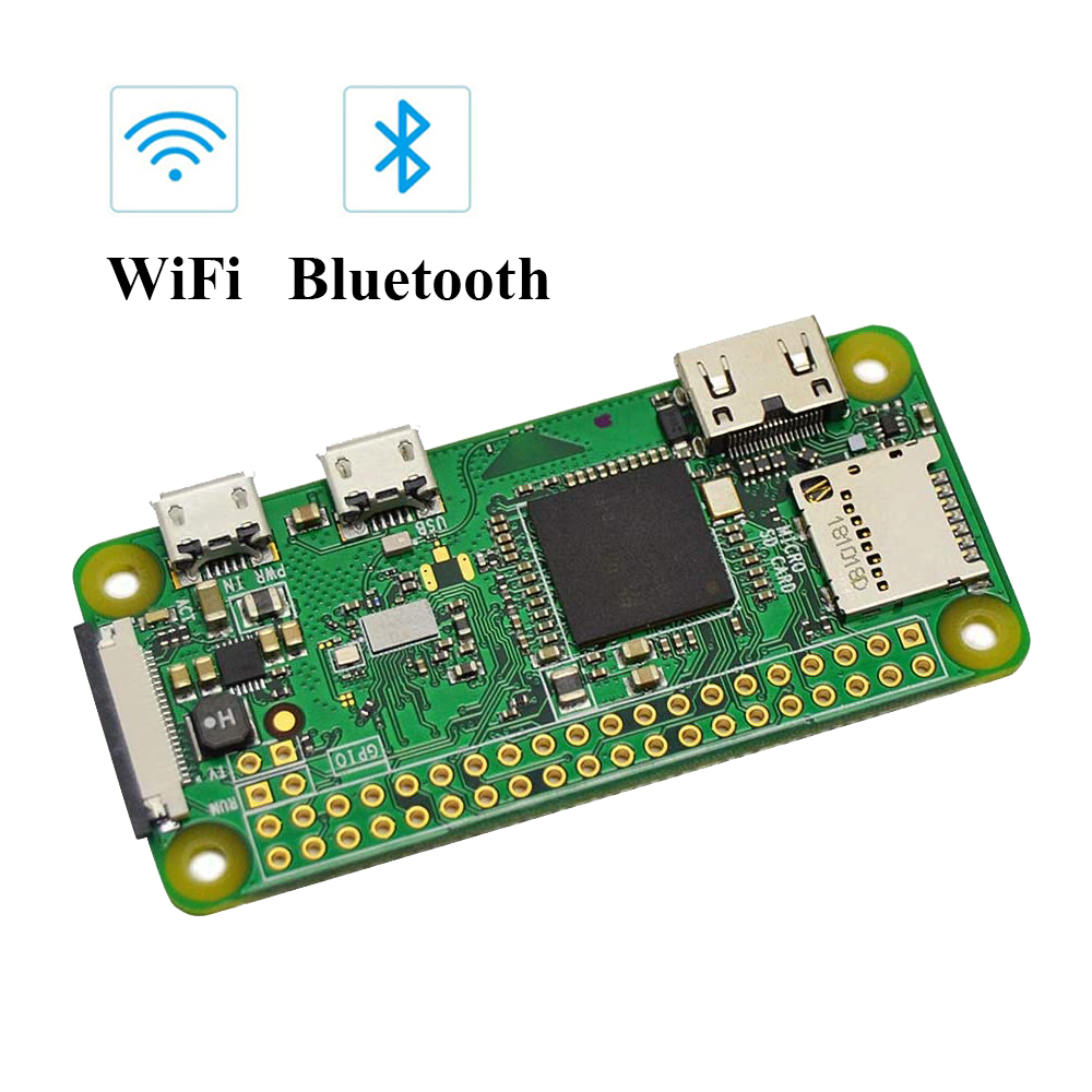 Original Raspberry Pi Zero W Board with Built-in WiFi and Bl