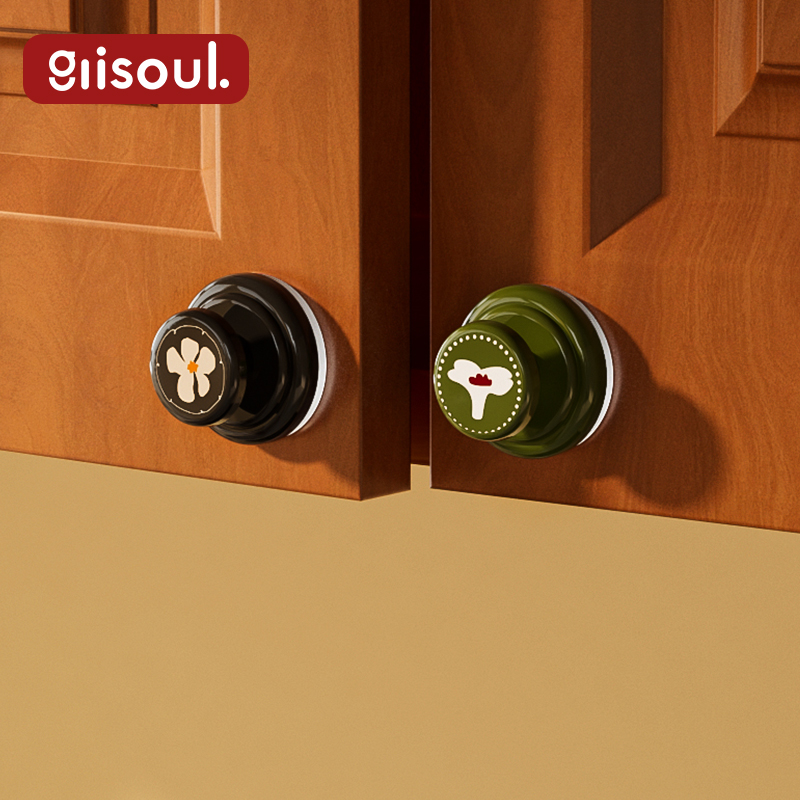 吸盘玻璃门把免打孔手开柜门神器